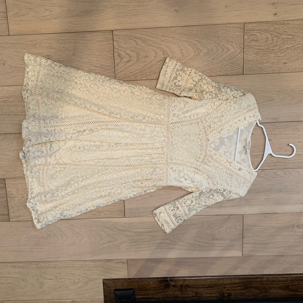 Brass and roe cream dress